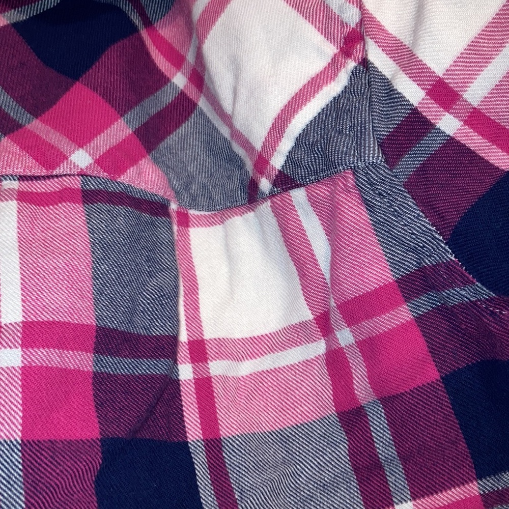 Hayes Pink Blue Flannel Comfortable Long Sleeve Button Down Size Large - Picture 7 of 10